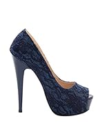 Shoe Botique 34 Salones Adornos (Azul Marino)