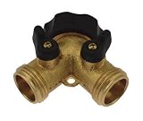 Y Brass Hose W/Shutoff