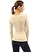 Patty Women's Square Neck Long Sleeve Stretch Pullover Blouse