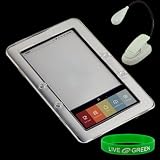 Clear Hard Snap-on Case and Book light for Barnes and Noble nook E-Reader Reading Device (nook NOT Included)