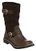 Rocket Dog Crayon Slouch Biker Boot Brown Sde/pu - 7 Uk