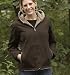 Roper Ladies' Hooded Quarry Wash Canvas Jacket with Heavyweight Sherpa Lining, Color: Saddle, Size: Small