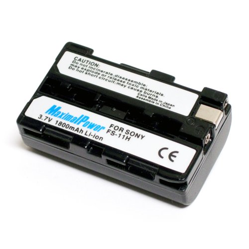 Maximal Power DB SON NP-FS11 Replacement Battery for Sony Digital Camera Camcorder (Black)
