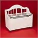 Gift Mark 4025W White Deacon Bench/Toy Chest with Casters