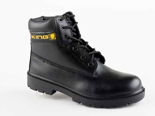 LIGHTWEIGHT SAFETY BOOTS STEEL TOE CAP SIZE 7 BLACK