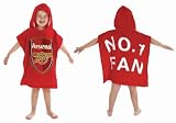Arsenal F.C. Official Velour Towelling Hooded Poncho