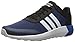 adidas NEO Men's Cloudfoam Race Running Shoe, Black/White/Satellite, 8.5 M US