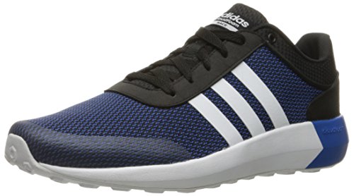 adidas NEO Men's Cloudfoam Race Running Shoe, Black/White/Satellite, 8.5 M US