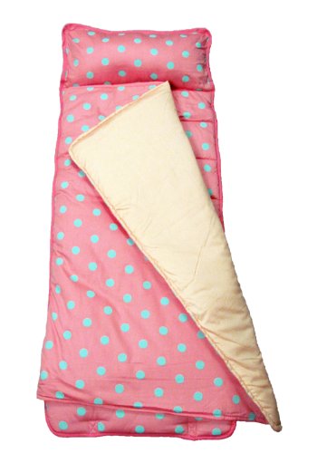 SoHo Nap Mat , Classic Pink Aqua Polka Dot