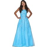 Formal Evening Gown. Turq Aline Strapless Ball Gown Dress for for Ball Gown, Formal, Prom, Party, Wedding by Sean Collection (413)