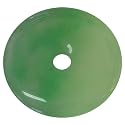 Handmade Green Jade Disc Pendant