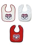 Washington Nationals 3 Pack Snap Bib Set