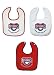 Washington Nationals 3 Pack Snap Bib Set