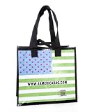 4Rplanetbag's 4America GREEN FLAG, Reusable, Recyclable Shopping/Travel Tote Bags 10-Pack