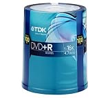 TDK - 100-Pack 16x DVDR Disc Spindle DVDR47CB100