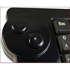Keysonic KSK-3200RF Wireless Super-mini Keyboard with Built-in Trackball