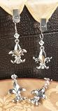 Silver Fleur de Lis Tablecloth Clip Weights (set of 4)