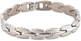 Brushed and Polished Titanium 9mm Bracelet, 8