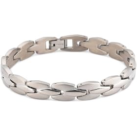 Brushed and Polished Titanium 9mm Bracelet, 8