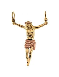 Righteous 14k Yellow Gold Crucifix Pendant - 2.4 Grams