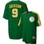 Nike Oakland Athletics #9 Reggie Jackson Green Deep Fly Jersey