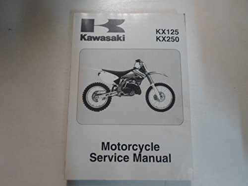 2003 2008 Kawasaki KX125 KX250 Motorcycle Service Repair Shop Manual STAINED