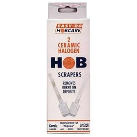 Pack of 2 x Easy Do Hobcare Ceramic Halogen Hob Scrapers