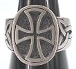 Celtic Irish Cross Trinity Patterns Pewter Ring
