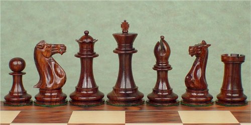 Grande Staunton Chess Set in Rosewood & Boxwood - 3.5
