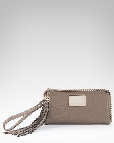 bebe Chain Trim Clutch Wallet
