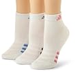 adidas Women's Cushioned Var 3-Pack Low Cut Sock, Shoe Size (5-10)