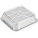 Durable Packaging 1100-30 Disposable Aluminum Square Cake Pan, 8