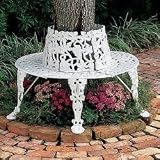 Tree Bench (White) (27H x 52W x 52D)