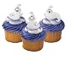 Halloween Cupcake Decorations Rings Friendly Ghosts 51 X 45mm set of 12