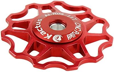 Neoto Mountain Bike Cycling Aluminium Rear Derailleur Jockey Wheel Pulley 11T (red)