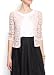 Mango Women's Crochet Cardigan, L, Pale Pink