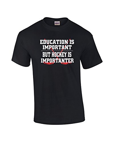Funny Hockey T-Shirt Education Is Important