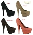 D3589 High heel Plateauschuhe