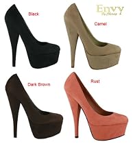 D3589 High heel Plateauschuhe