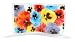 Peggy Karr Pansy Collage Handmade Art Glass Wave Sculpture