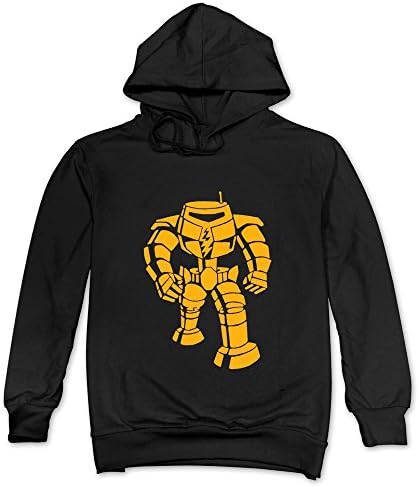 Mens Sheldon Coopers Robot Geek Black Long Sleeve Hooded