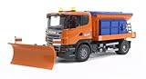 Bruder Scania R-Series Truck Winterservice with Snow Plough
