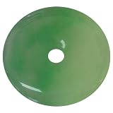 Handmade Green Jade Disc Pendant
