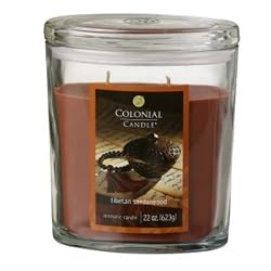 Colonial Candle Tibetan Sandalwood Jar Candle 22 Oz