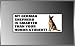 Dog Lovers My German Shepherd Smarter Honor Student Vinyl Decal Bumper Sticker 3" X 8"