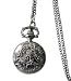 Damen Umhängeuhr in Edelstahl(P1). Ornamentverziert mit hochwertigem ETA Quartzlaufwerk