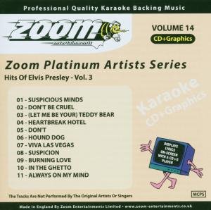CD-Charts  Music : Zoom Karaoke CD+G - Platinum Artists 14: Elvis Presley 3