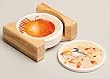 Autumn Inspirations Absorbent Coaster Set w/Caddy