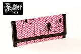 Pink Black Polka Dot Retro Spider Web Wallet