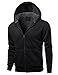 Youstar Men's Classic Sherpa Lining Drawstring Hoodie